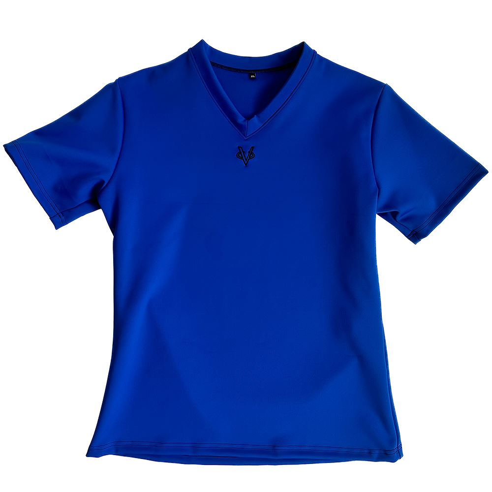 2XL Blue with Black Trimming